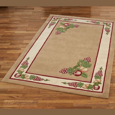 Fruitful Rectangle Rug AlmondImage