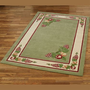 Fruitful Rectangle Rug SageImage