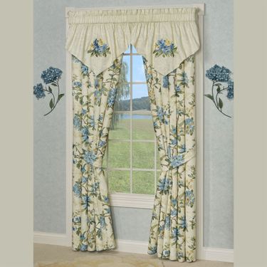Marquette Embroidered Ascot Valance Buttercream 40 x 21Image