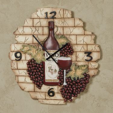 Vino Italiano Wall Clock Multi EarthImage