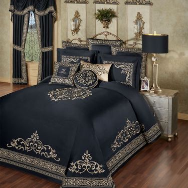Kensington Grande Bedspread Set BlackImage