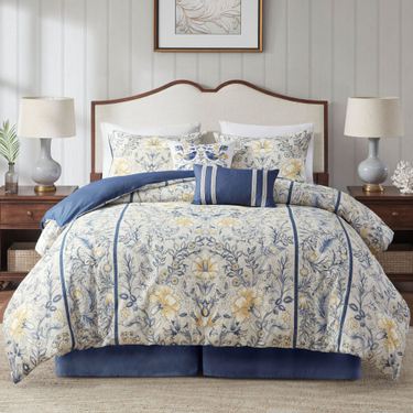 Livia Comforter Bed Set BlueImage