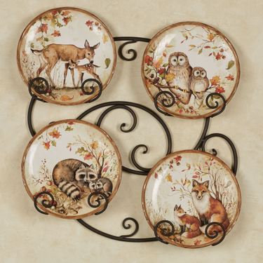 Laylla Antique Bronze Petite Plate Rack for 6