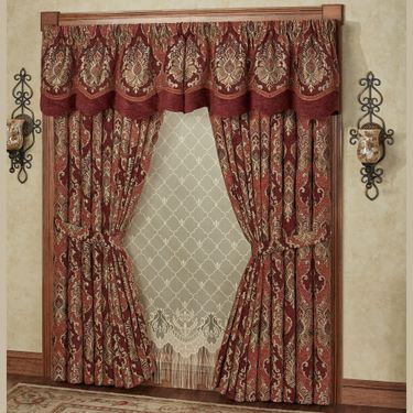 Ravenna Layered Valance Multi Warm 60 x 22Image