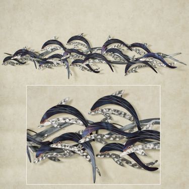 In the Waves Metal Wall Sculpture SilverImage