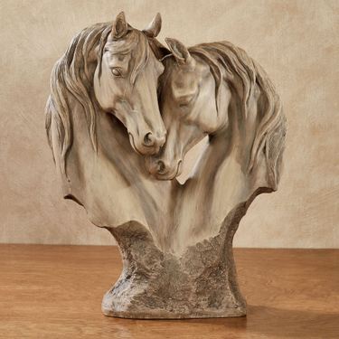Loving Horses Table Sculpture TanImage