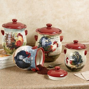Le Rooster Kitchen CanistersImage