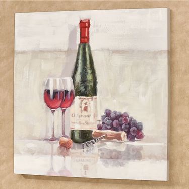 Wine for Two Canvas Wall Art Multi CoolImage