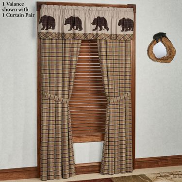 Wyatt Tailored Curtain Pair Multi Earth 80 x 84Image