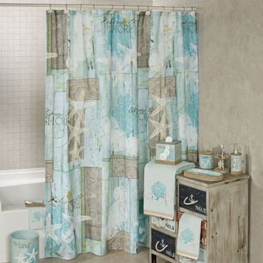 Beachcomber Shower Curtain Multi Cool 72 x 72Image