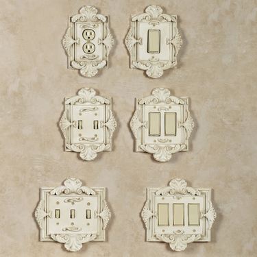 Florentine Single Switch Old World WhiteImage