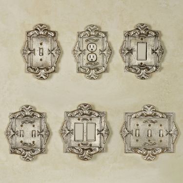 Florentine Single Switch Silver ShimmerImage