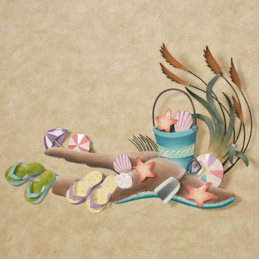Seaside Escape Wall Sculpture PastelImage