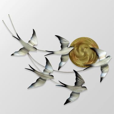 Soaring at Sunset Wall Art Multi MetallicImage