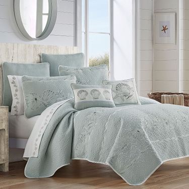 Waters Edge II Mini Quilt Set Aqua MistImage
