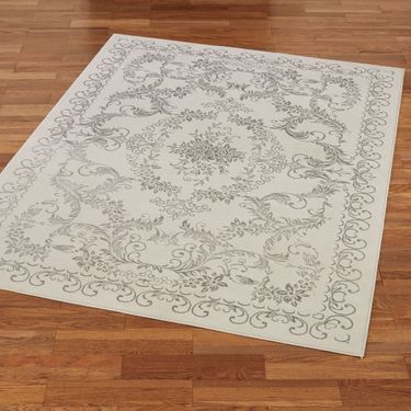 Campiello Rectangle Rug SilverImage