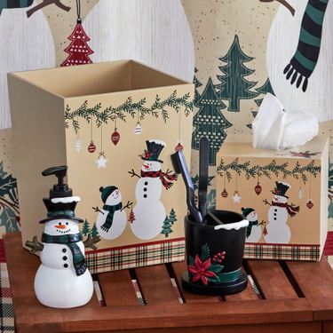 Rustic Snowman Lotion Soap Dispenser Multi WarmImage