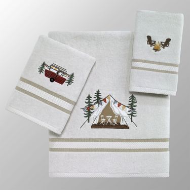 Gone Glamping Bath Towel Set Multi Warm Bath Hand FingertipImage