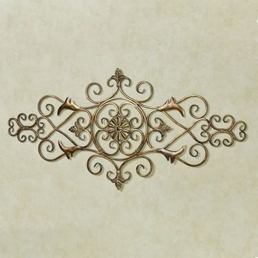 Merano II Scrolling Wall Grille Antique GoldImage