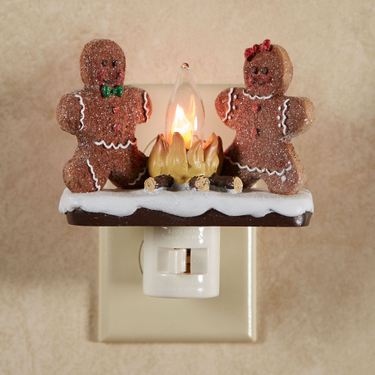 Gingerbread Campfire Nightlight BrownImage