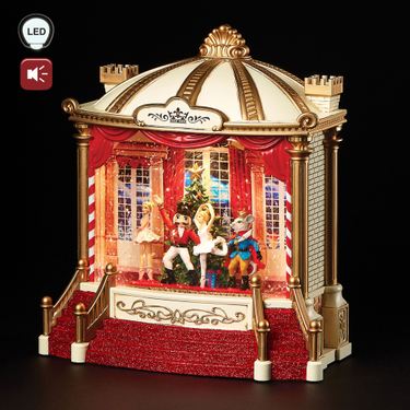 Nutcracker Ballet LED Swirl Theater Table Accent RedImage