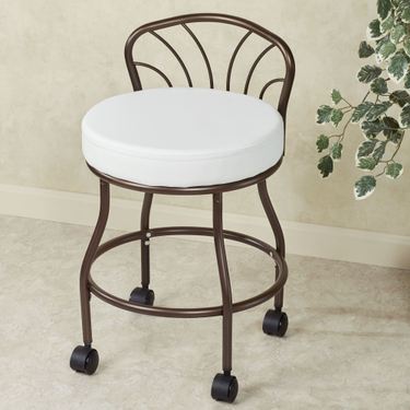 Contour Back Vanity Chair BronzeImage