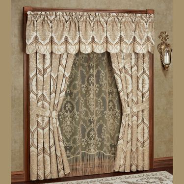 Barrington Scalloped Valance Champagne 72 x 20Image