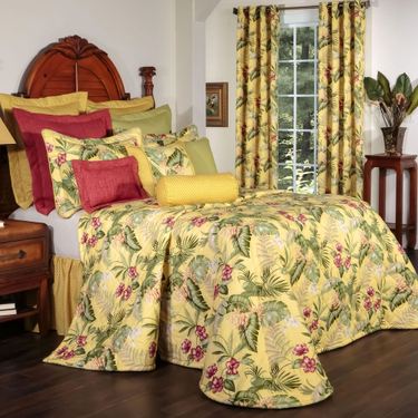 Fern Gully Bedspread YellowImage