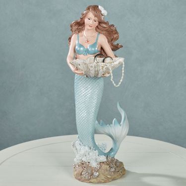 Mermaid Table Sculpture Powder BlueImage
