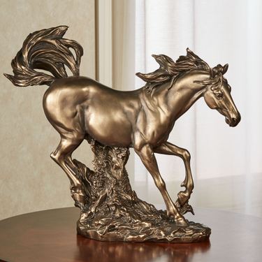 Wild Run Horse Table Sculpture BronzeImage