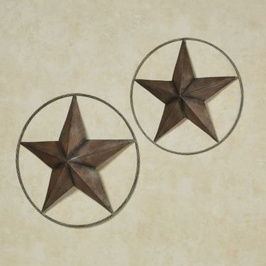 Longmire Star Wall Decor Bronze Set of TwoImage
