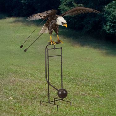 Kinetic Rocking Eagle Sculpture Multi EarthImage