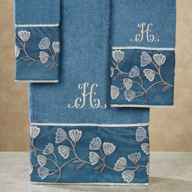 Capri II Bath Towel Set Blue Bath Hand WashImage