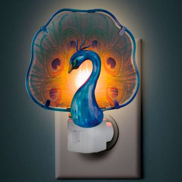 Peacock Nightlight Multi EarthImage
