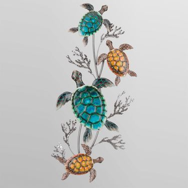 Sea Turtles in Coral Wall Art Multi EarthImage