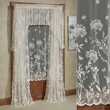 Summerfield Lace Curtain Panel EcruImage