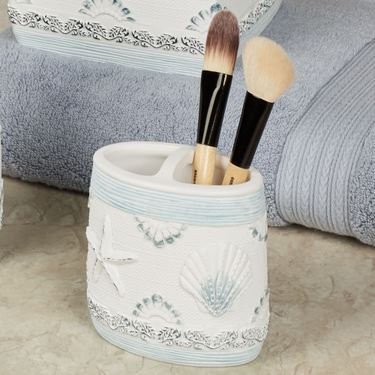 Water Life Brush Holder Pale AquaImage