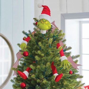 Decorate Grinch in a Cinch Tree Topper Green Set of FiveImage