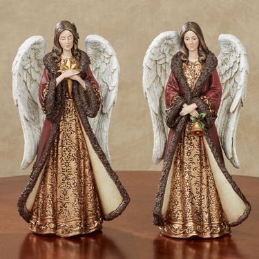 Angels of Christmas Figurines Multi Warm Set of TwoImage
