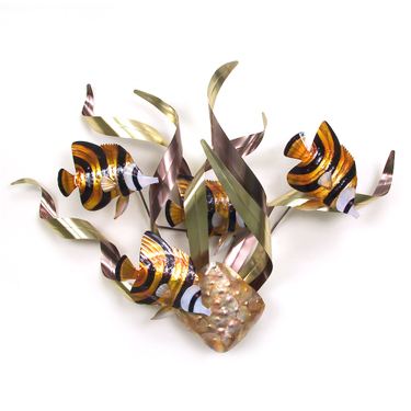Banded Angelfish Wall Art Multi MetallicImage
