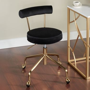 Hannah Vanity Chair BlackImage