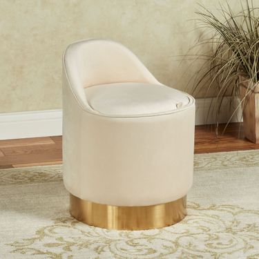 Natalia Upholstered Vanity ChairImage
