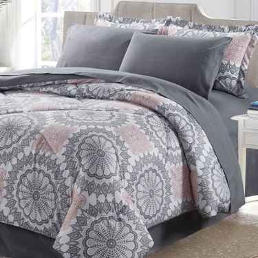 Stella Comforter Bed Set GrayImage