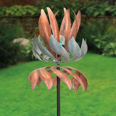 Pirouette Lighted Wind Spinner Multi MetallicImage