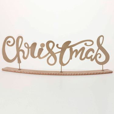 Christmas Tabletop Sign GoldImage