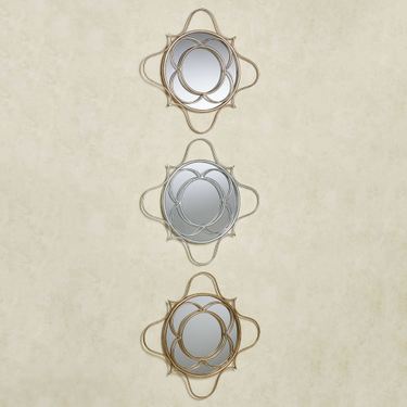 Brawley Mirrored Wall Art Multi Metallic Set of ThreeImage