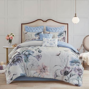 Cassandra II Comforter Bed Set BlueImage