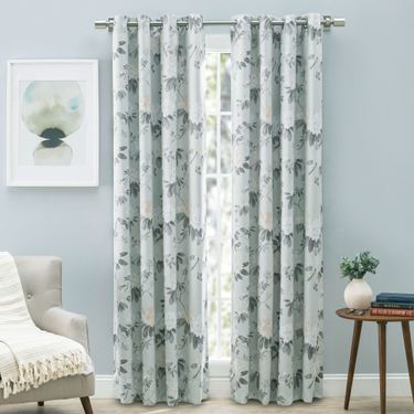 Serene Garden Grommet Curtain PanelImage