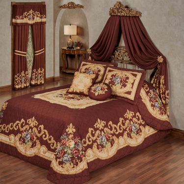 Savonnerie Grande Bedspread Set CordovanImage