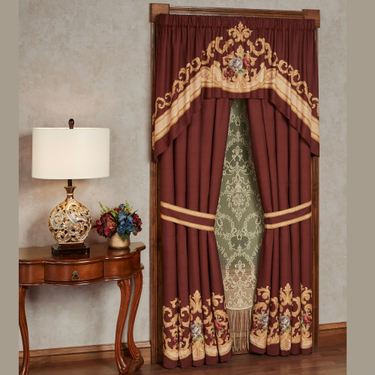 Savonnerie Swag Valance Cordovan 72 x 40Image